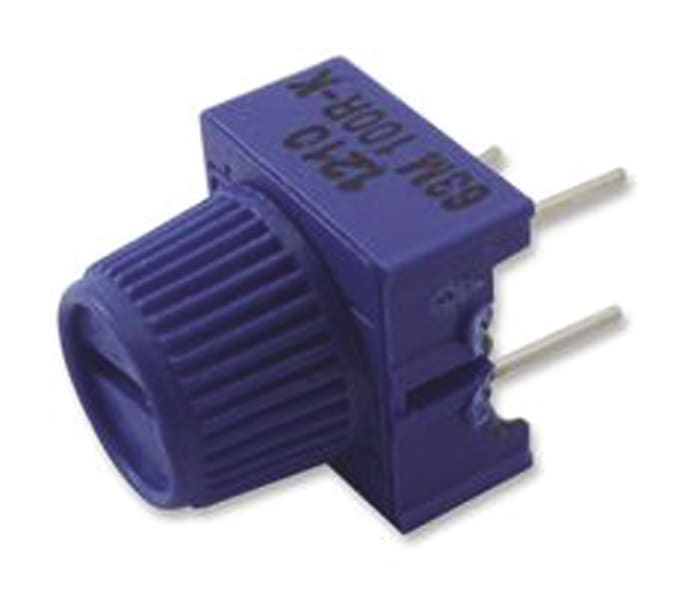 10kΩ, Through Hole Trimmer Potentiometer 0.5W Top Adjust Vishay, 63M