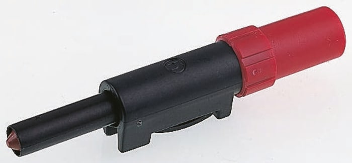Fiche banane 4 mm Hirschmann Test &amp; Measurement Rouge Mâle 16A 60V c.c.