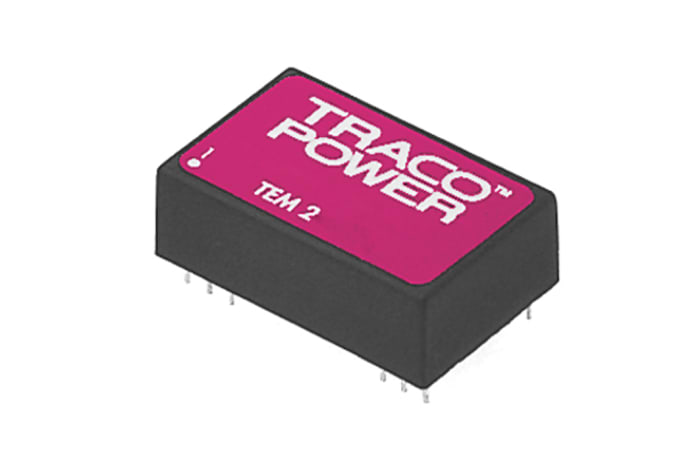 Convertisseur DC-DC TRACOPOWER TEM 2, Montage traversant, 2W, 1 sortie, 5V c.c., 400mA