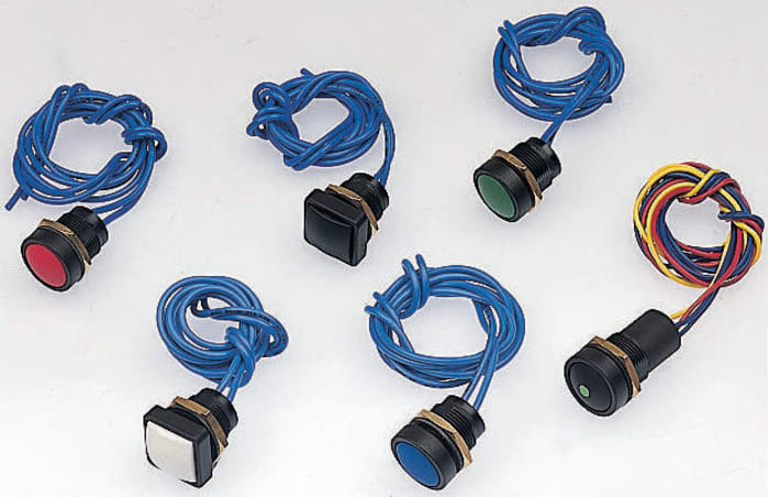 ITW Push Button Switch, Momentary, Panel Mount, SPDT