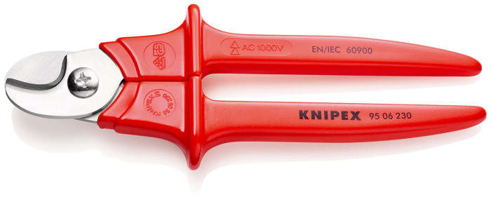 Alicates corta cables Knipex, capacidad de corte 16mm, long. total 230 mm, aprobado VDE