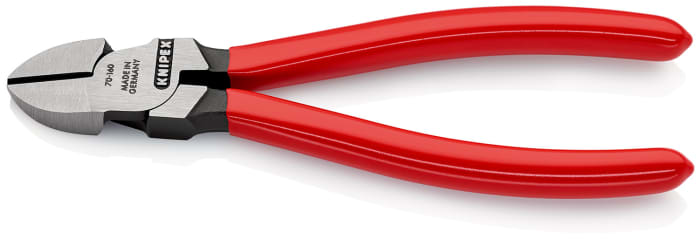 Alicates de corte lateral Knipex, capacidad de corte 4mm, long. total 160 mm,