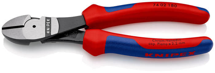 Pince coupante diagonale à effet de levier élevé Knipex, 180 mm, capacité 3.8mm