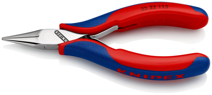 Knipex 35 22 Long Nose Pliers, 115 mm Overall, Straight Tip, 22,5mm Jaw
