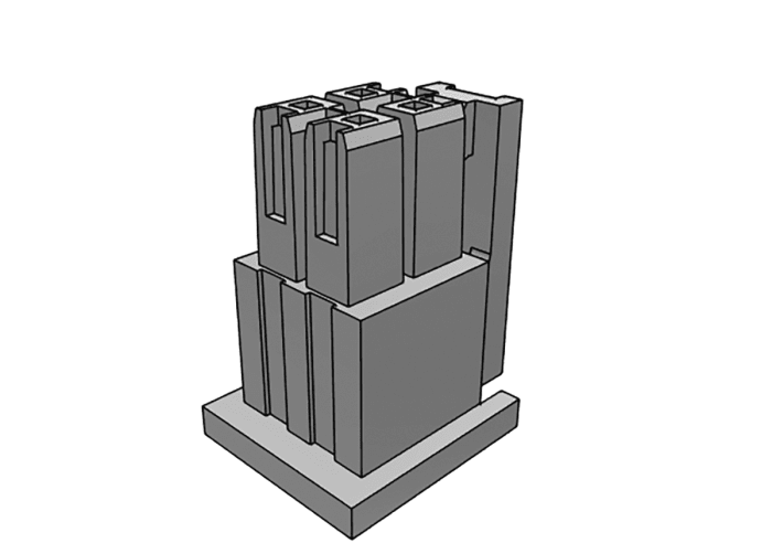 Carcasa de conector de crimpado Samtec Hembra IPD1-02-D-K, Serie IPD1, paso: 2.54mm, 4 contactos, 2 filas, Recta,