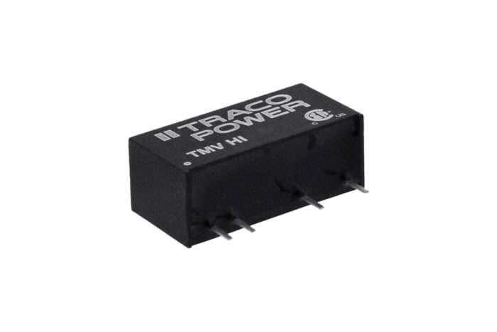 TRACOPOWER TMV HI DC/DC Converter, 5V dc/ 200 mA, 5.5V dc Input, 4.5V Input 1 W, PCB, 95 °C Max Temp -40 °C Min Temp,