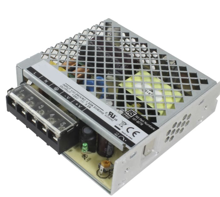 RS PRO Switching Power Supply, 12V dc, 6A, 72W, 1 Output, 100 → 240V ac Input Voltage