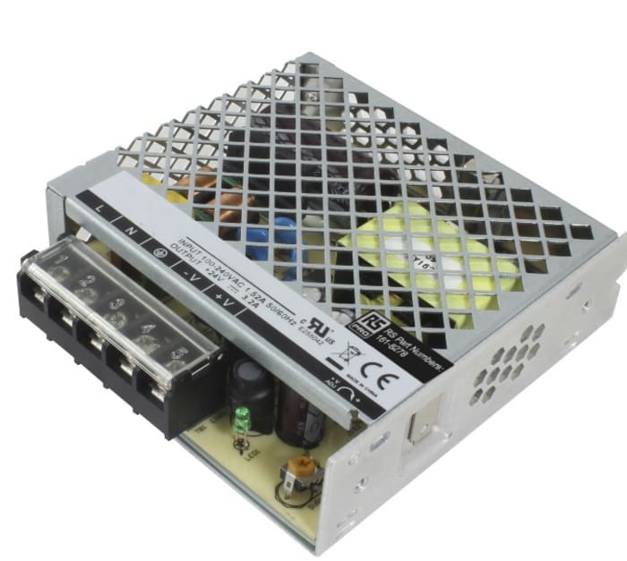 RS PRO Switching Power Supply, 36V dc, 2.1A, 75.6W, 1 Output, 100 → 240V ac Input Voltage