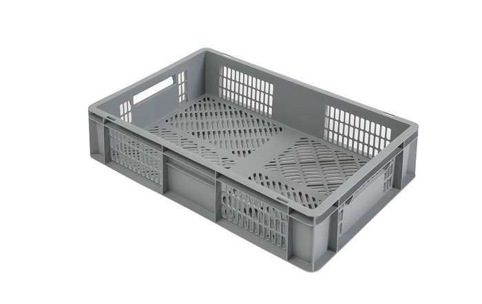 Bac gerbable Europe Gris Sans couvercle 27L, 150mm x 400mm x 600mm