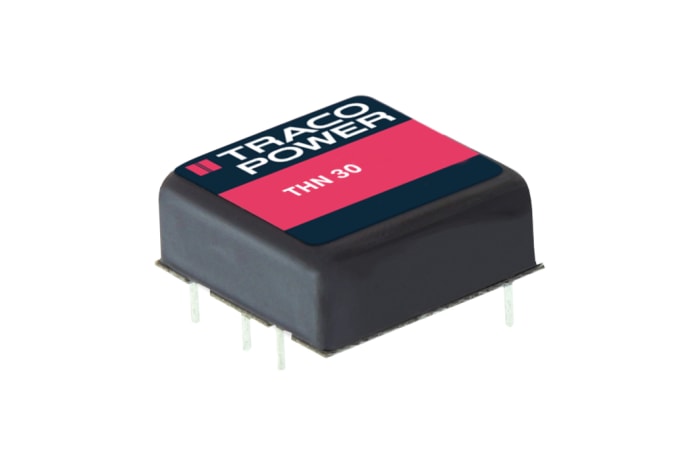TRACOPOWER THN 30 DC-DC Converter, 5V dc/ 6A Output, 18 → 36 V dc Input, 30W, Through Hole, +85°C Max Temp -40°C