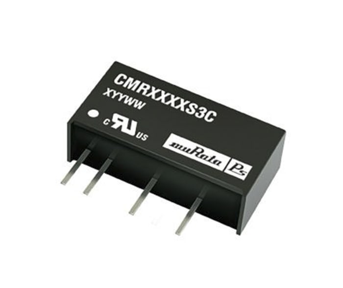 Murata Power Solutions CMR DC/DC Converter, 15V dc, -15 V dc/ 25 mA, 13.2V dc Input, 10.8V Input 0.75 W, Through Hole,