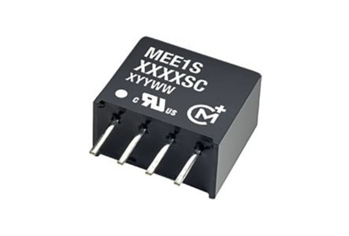 Murata Power Solutions MEE1 DC/DC Converter, 15V dc/ 67 mA, 16.5V dc Input, 13.5V Input 1 W, Through Hole, 85 °C Max