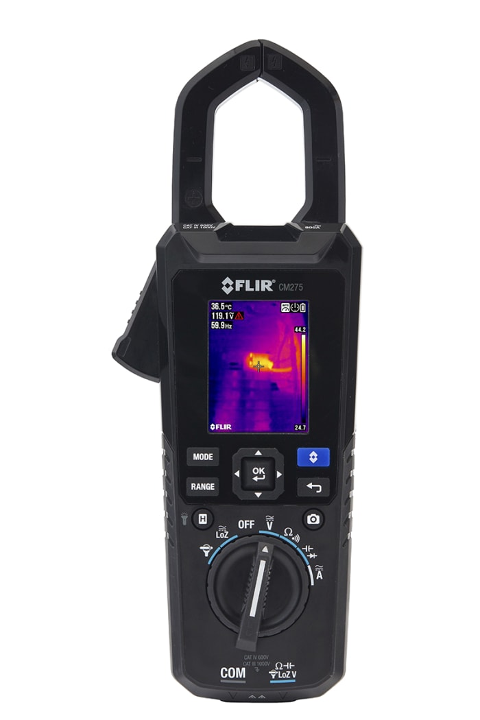 FLIR CM275 Clamp Meter Bluetooth, 600A dc, Max Current 600A ac CAT III 1000 V, CAT IV 600 V
