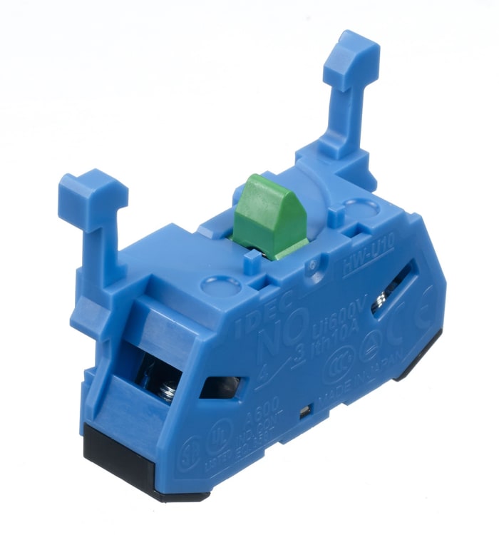 Idec HW-U Series Contact Block, 440V, 1NO