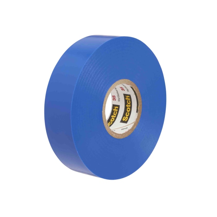 SCOTCH 35 BLEU 20 X 19 3M 3M Scotch 35 Blue PVC Electrical Tape, 19mm