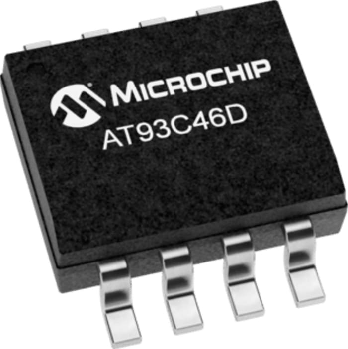 Microchip AT93C46DN-SH-B, 1kbit EEPROM Chip, 250ns 8-Pin SOIC Serial-3 Wire