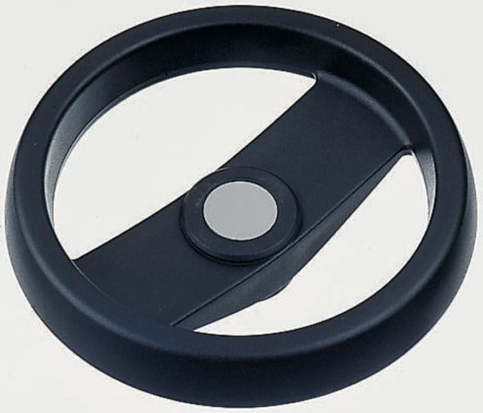 Elesa Black Technopolymer Hand Wheel, 124mm diameter