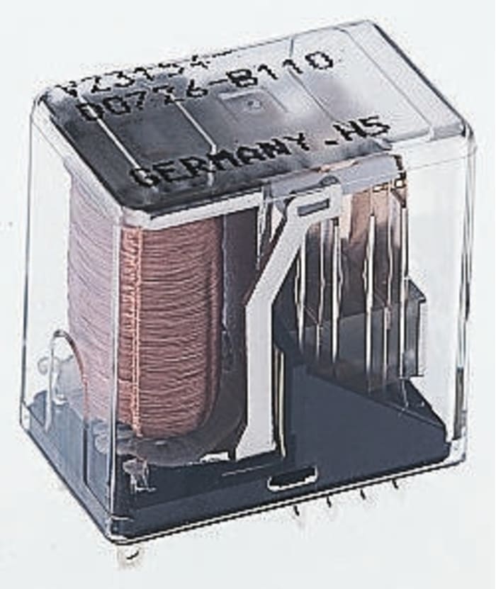 Relais TE Connectivity, 4 RT, bobine 24V c.c. Montage sur CI