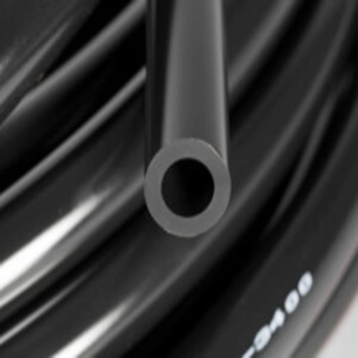  Saint Gobain Flexible Tubing, Versilon™ R-3400, 6.35mm ID, 11.11mm OD, Opaque Black, 15m