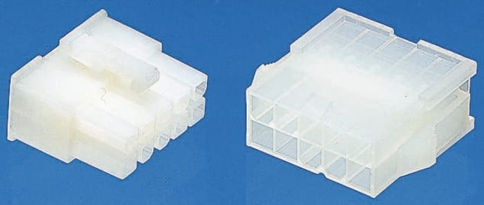 50-36-1716 - Molex Female PCB Housing - MINI-FIT JR., 4.2mm Pitch, 8 Way, 2 Row