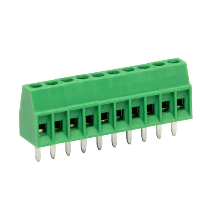 RS PRO PCB Terminal Block, 8-Contact, 2.54mm Pitch, Through Hole Mount, 1-Row, Screw Termination