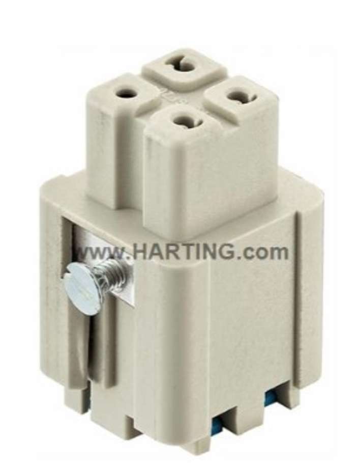 Harting Heavy Duty Power Connector Insert, 10A, Female, Han A Series, 3 Contacts