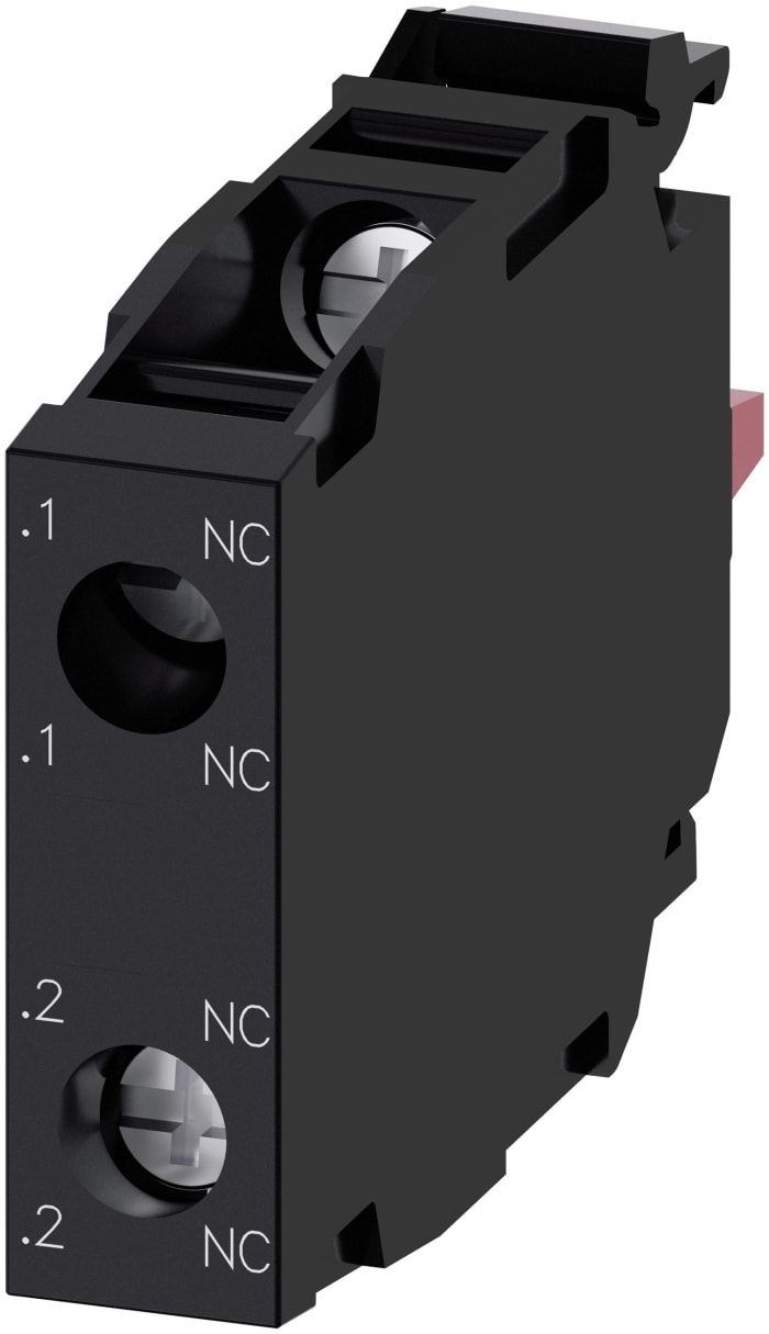 Siemens SIRIUS ACT 3SU14 Series Contact Block, 500V ac/dc, 2NC