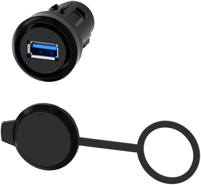 Siemens Female RJ45 Connector, Cable Mount Straight