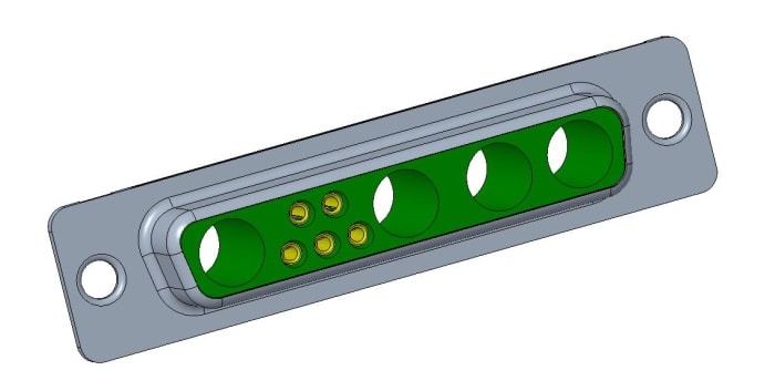 Amphenol Communications Solutions DW 9 Way Straight Cable D-Sub Connector Female