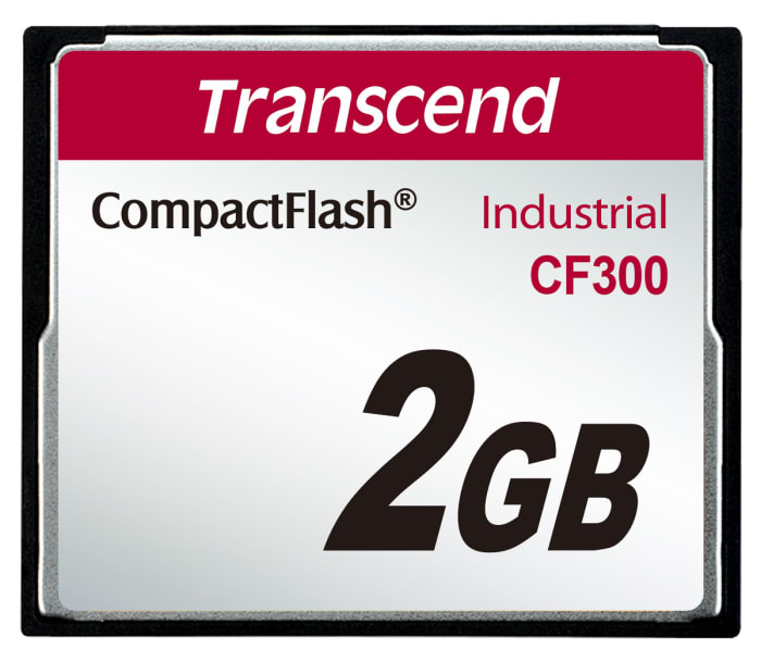Paměťová karta Compact Flash CompactFlash 2 GB Transcend Ano, model: CF300 SLC -25 → +85°C