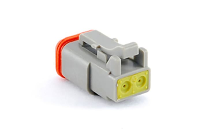 Amphenol Industrial, AT Automotive Connector Plug Grey Cable Mount 2 Way, Crimp Termination AT06-2S-RD01