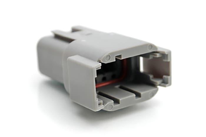 Amphenol Industrial, ATM Automotive Connector Socket Grey Cable Mount 12 Way, Crimp Termination ATM04-12PA