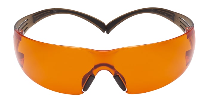 3M SecureFit™ 400 UV Safety Glasses, Orange PC Lens