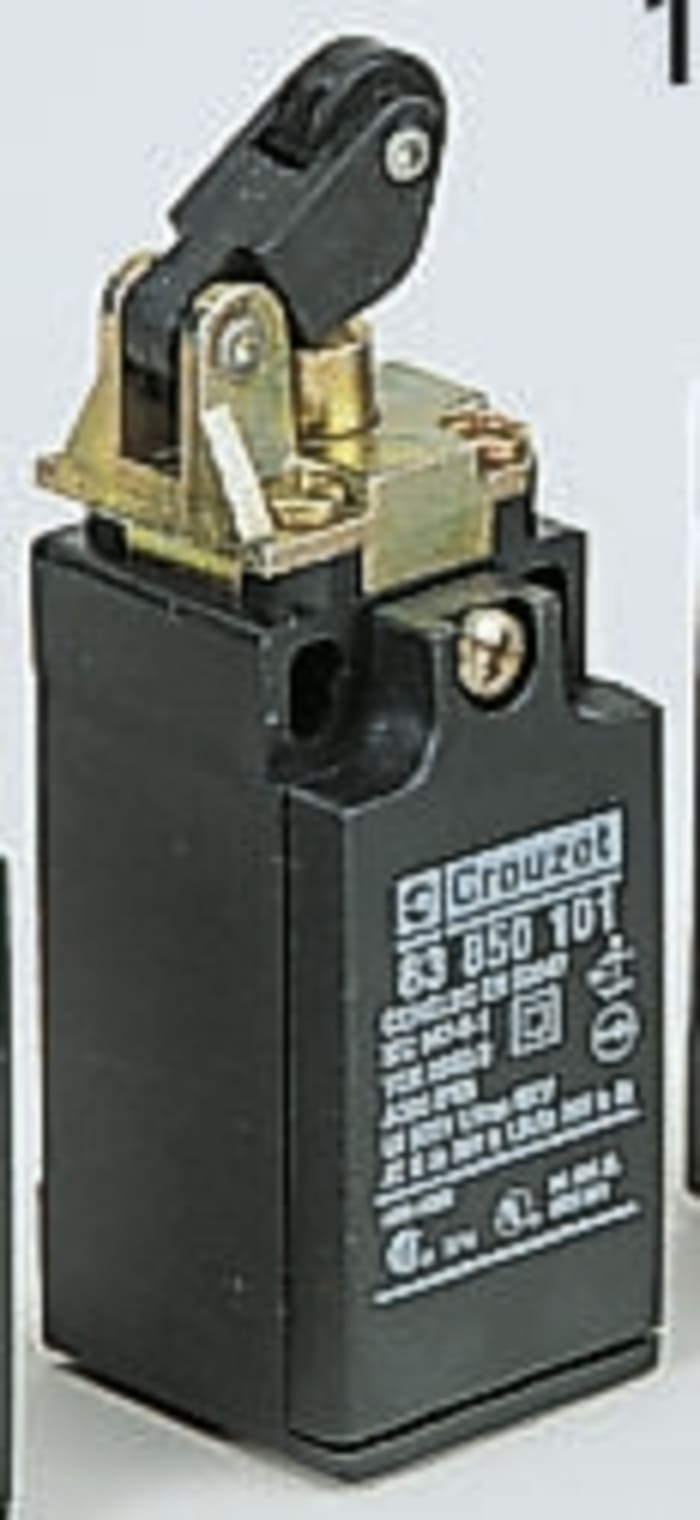 Crouzet Plunger Limit Switch, NO/NC, IP66, SP, Thermoplastic Housing, 380V ac Max, 6A Max