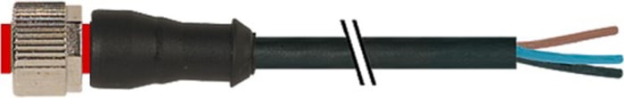 RS PRO Straight Female 4 way M12 to Unterminated Sensor Actuator Cable, 5m