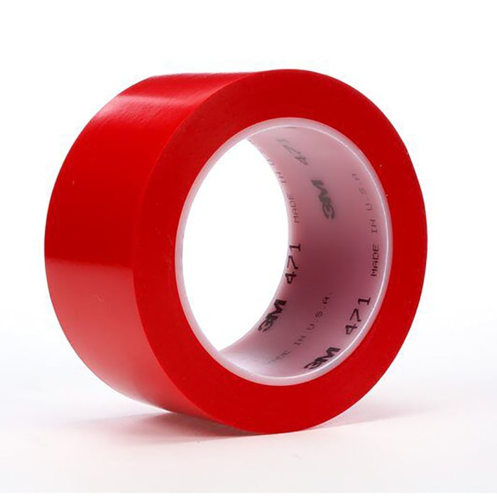 3M Scotch 471 Red Vinyl 33m Lane Marking Tape, 0.14mm Thickness