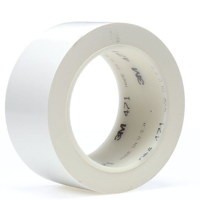 3M Scotch 471 White Vinyl 33m Lane Marking Tape, 0.14mm Thickness