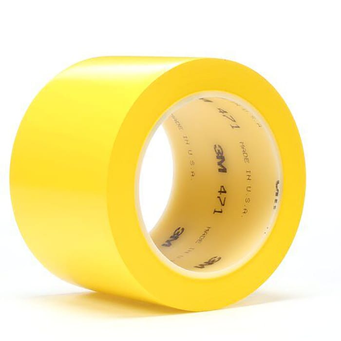 3M 471 Yellow Vinyl 33m Vinyl Tape, 0.14mm Thickness