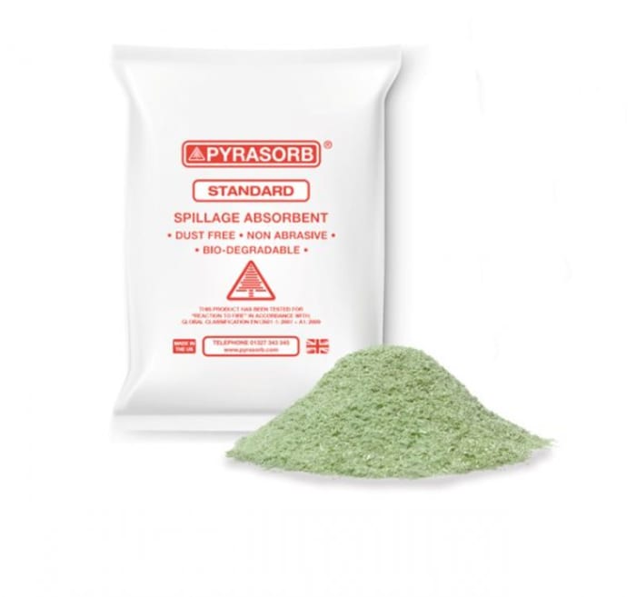 Absorbent rozlité kapaliny 35 L, Granule, množství v balení: 1 ks v balení Pyrasorb Pyrasorb