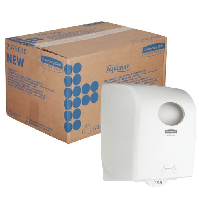 Aquarius Plastic White Wall Mounting Paper Towel Dispenser, 297mm x 248mm x 374mm