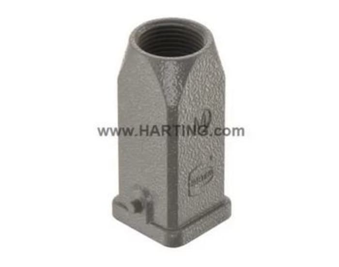 Carcasa para conector industrial con entrada superior HARTING serie Han A tamaño 3A, con rosca M20