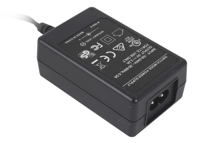 RS PRO 18W Plug-In AC/DC Adapter 15V dc Output, 0 → 1.2A Output