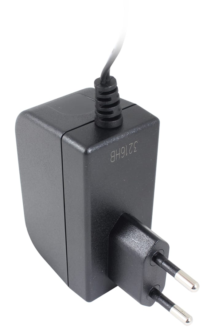 RS PRO 6W Plug-In AC/DC Adapter 12V dc Output, 500mA Output
