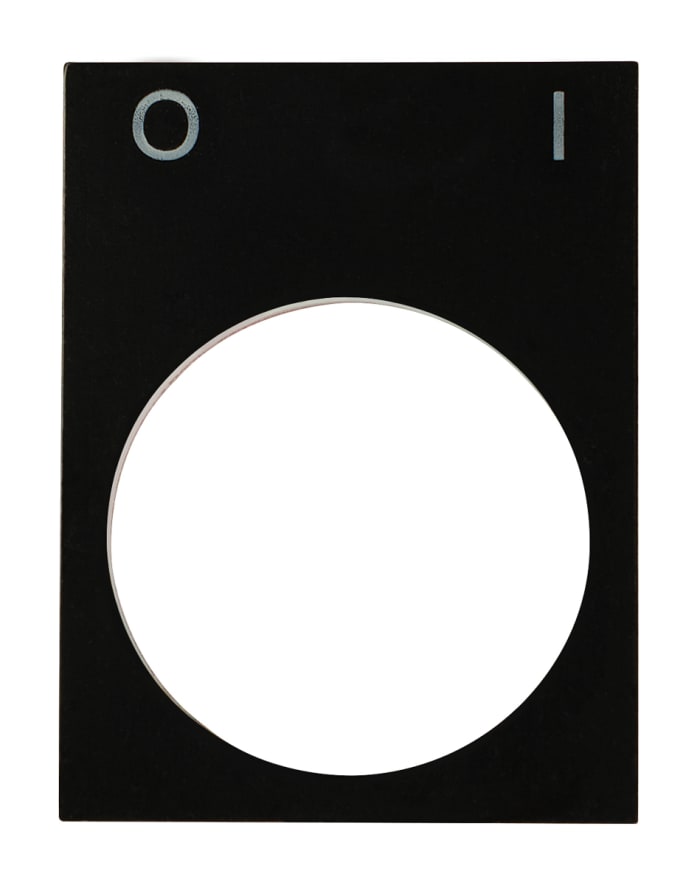 RS PRO Legend Plate for Use with Ptec Push Button, O - I