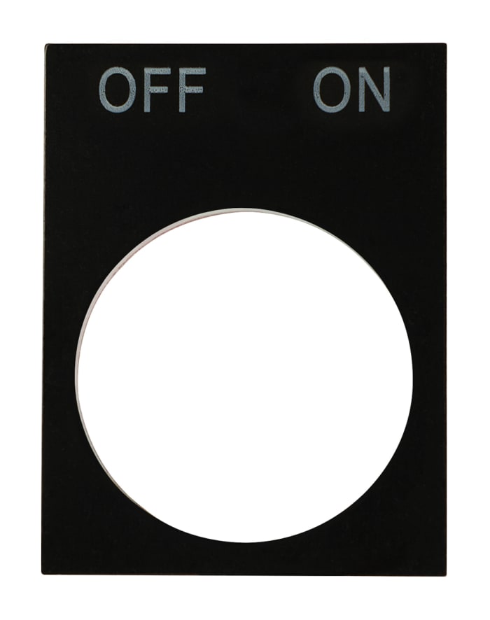 Etiquette de marquage RS PRO, à utiliser avec Bouton-poussoir Ptec