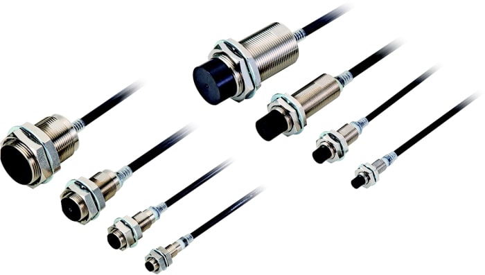 Omron Inductive Threaded Barrel Proximity Sensor, M12, 7 mm Detection, 2-Wire NO, 10 → 30 V dc