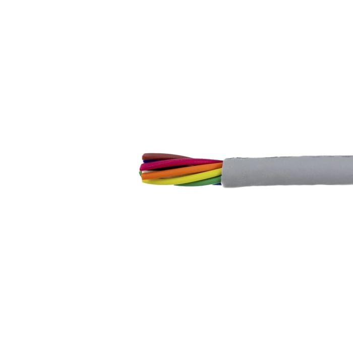 Alpha Wire ProTekt Series Data Cable, 8 Cores, 0.23 mm², Unscreened, 24 AWG, 100m