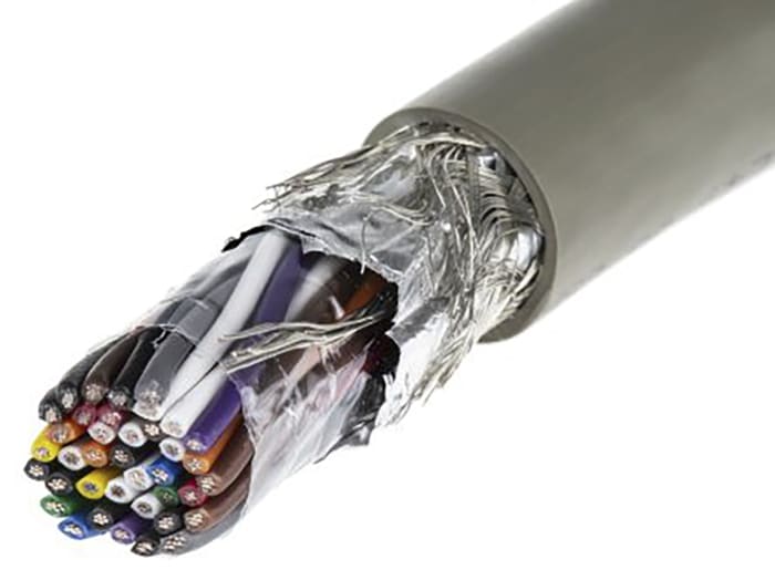 Alpha Wire ProTekt Series Data Cable, 15 Pairs, 30 Cores, 0.23 mm², Screened, 24 AWG, 100m, Foil and Braid Shield, Wire