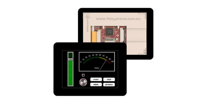 4D Systems, gen4 3.5in Arduino Compatible Display with Resistive Touch Screen
