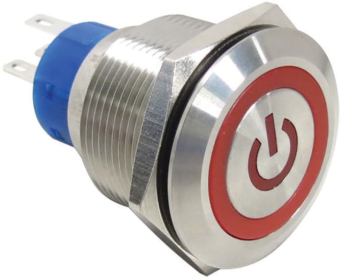 RS PRO RS PRO Illuminated Push Button Switch, Momentary, Panel Mount